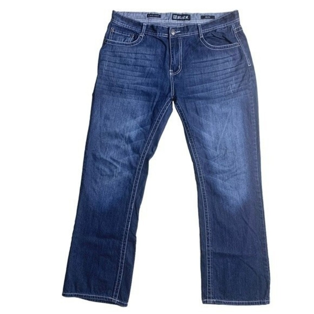 CJ BLACK LOW RISE BOOTCUT JEANS SIZE 38 GENTLY USED